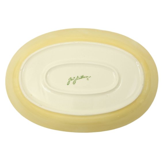 Gail Pittman Sienna Oval Serving Platter Plate Tray Southern Living at Home Red - Picture 7 of 8